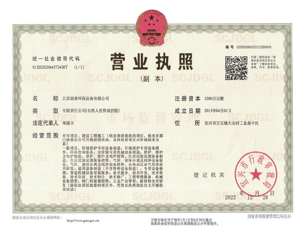 營業(yè)執(zhí)照（副）